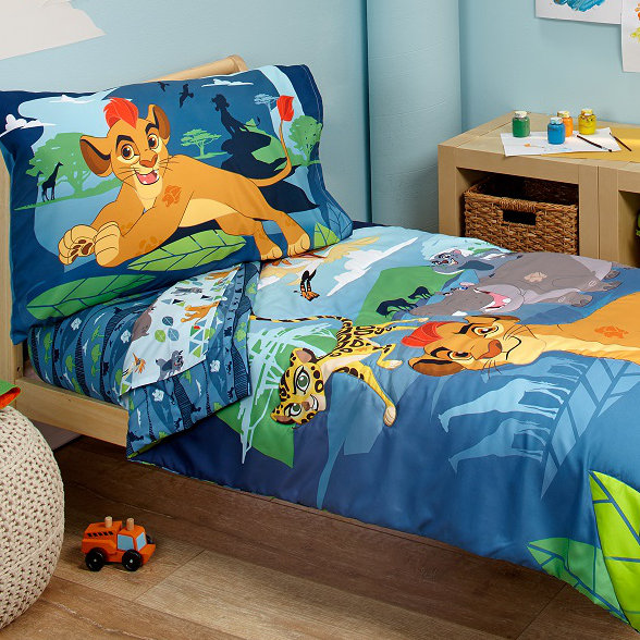 Crown Crafts Lion Guard Prideland Adventure 4 Piece Toddler Bedding